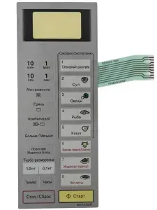 Panasonic F630Y8B00SZP Сенсорная панель на русском для СВЧ (микроволновой печи) NN-K575MF ZPE