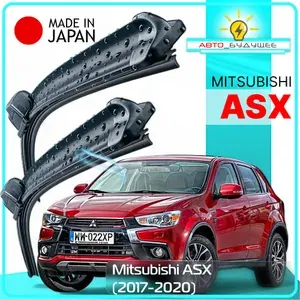 Дворники Mitsubishi ASX / Митсубиси АСХ 2-й рест. 2017 / 2018 / 2019 / 2020 Щетки стеклоочистителя бескаркасные автомобильные LYNXauto 600мм-530мм к-т 2шт.