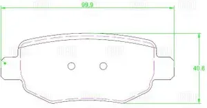 Колодки тормозные дисковые передние для автомобилей Chery Tiggo 4 Pro (20-) / Omoda C5 (22-) 2WD