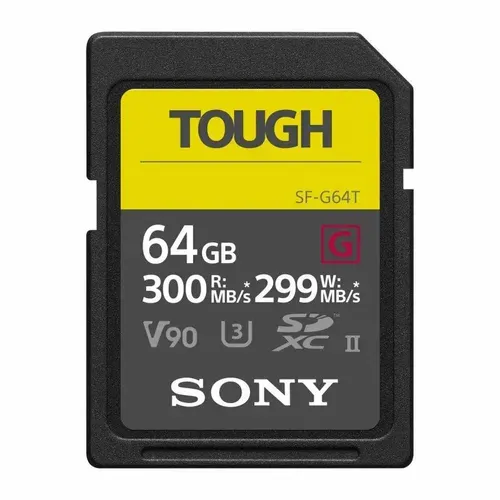Карта памяти Sony TOUGH 64gb / SF-G64T / UHS-II U3 V90 300/299 MB/s