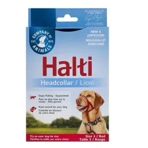 Недоуздок для собак COA "HALTI Headcollar", Size 3, красный, 40-54см (Великобритания)