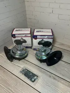 Сигнал автомобильный Волга С302Д/С303Д / Сигнал Улитка / Клаксон / Гудок Комплект 2 шт / арт. С302/303Д