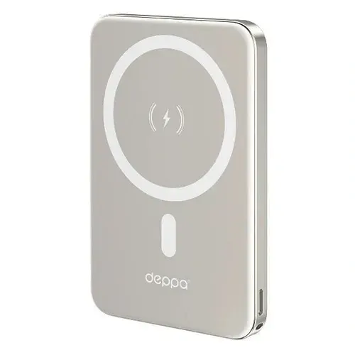 Внешний аккумулятор MagSafe Deppa NRG MagSafe 5000 мА-ч золотистый (33717)