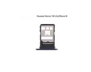 Держатель SIM для Huawei Honor 50 Lite/Nova 8i (NTN-LX1/NEN-LX1), Черный (Сим Лоток)
