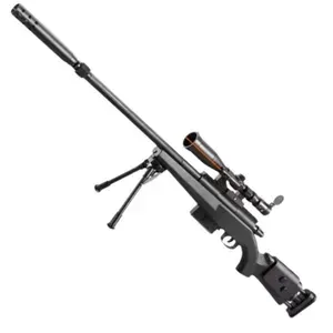Детская игрушечная Снайперская винтовка AWM M24 с лазерным прицелом / снайперка AWP / пластиковые пули 6 mm