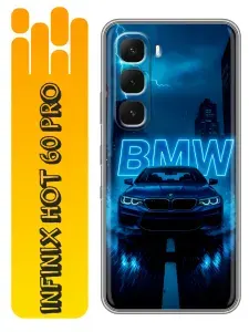 Чехол для Infinix Hot 60 Pro с принтом BMW БМВ (мужской) на Инфиникс Хот 60 Про