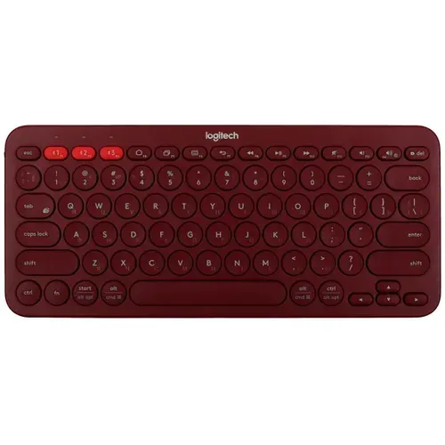Клавиатура беспроводная Logitech K380 920-007655, Bluetooth, красный (920-007655)