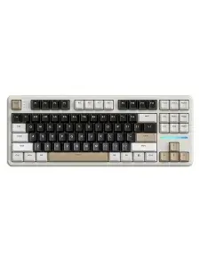 ATTACK SHARK Игровая клавиатура беспроводная , (Attack Shark), Русская раскладка, бежевый, коричневый