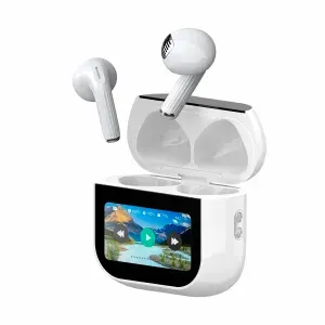 MIVO Наушники беспроводные с микрофоном, Bluetooth, USB Type-C, хром, белый