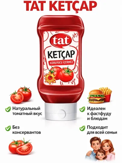 TAT Ketchup Family — Натуральный вкус для всей семьи