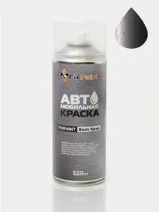Краска NISSAN, код K55, IRIDIUM GRAPHITE, автомобильная эмаль FixPaint Spray в аэрозольном баллончике 520 мл