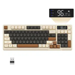 MAMBASNAKE Игровая клавиатура беспроводная M96, Английская раскладка, черный матовый