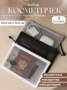 Косметички женские, мужские DK. Стильные, универсальные. Маленькие дорожные на молнии для косметики и путешествий, дорожная с собой в сумку, органайзер для аксессуаров, аптечки, компактный несессер.