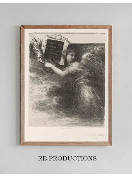 Re.productions Постер The Genius of Music - Henri Fantin-Latour