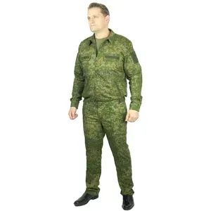 Костюм офисный полевой формы высшего офицерского состава (генералов) Вооруженных Сил (ВС РФ) и Министерства Обороны (МО). Военный камуфляж зеленая цифра / пиксель.