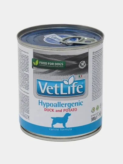 Диетический влажный корм Farmina VetLife для собак при пищевой аллергии, 300 гр