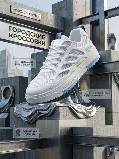 Мужские летние кроссовки Fashion городские, дышащая сетка
