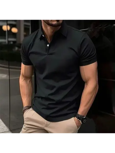 H&H Fashion Футболка поло мужская с коротким рукавом