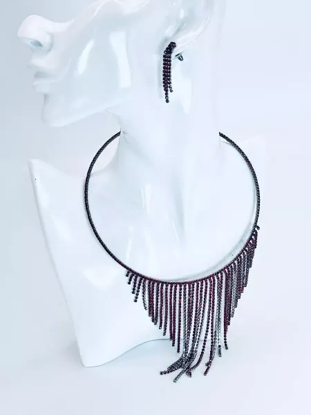 Fashion Jelewry Набор украшений колье, серьги