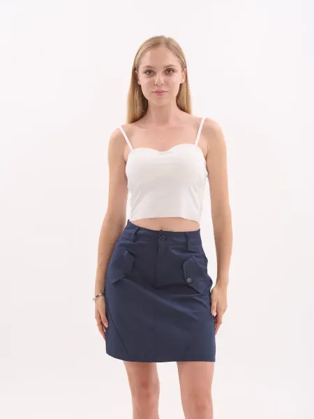 Mon fashion Юбка джинсовая летняя мини