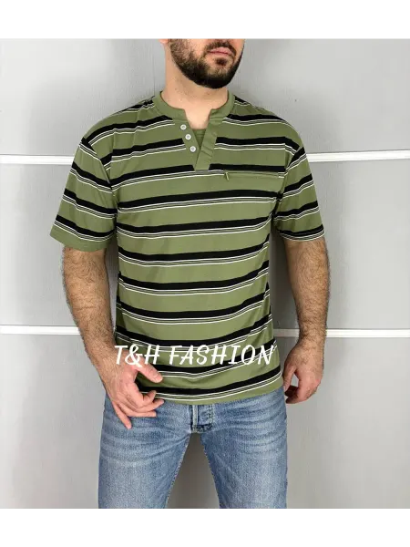 T&H fashion Футболка поло с пуговицей