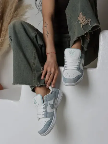 Fashion&Feet Кеды скейтерские кроссовки низкие данки голубые