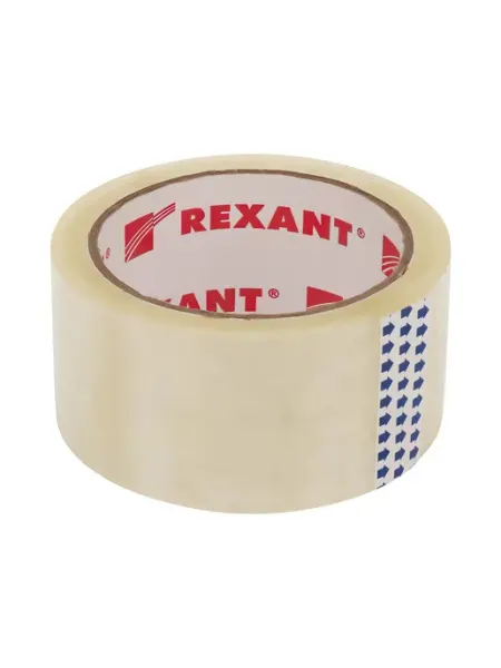Скотч упаковочный 48 мм x50 мкм, прозрачный, рулон 66 м REXANT