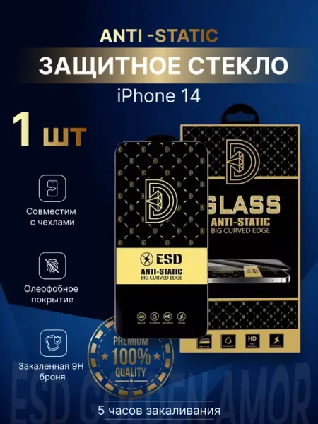Защитное стекло для iPhone 14 TechnoStuff