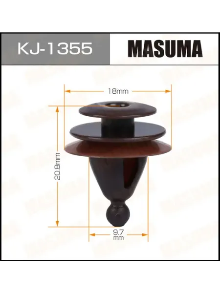 Клипса автомобильная KJ1355 (50 шт.) MASUMA