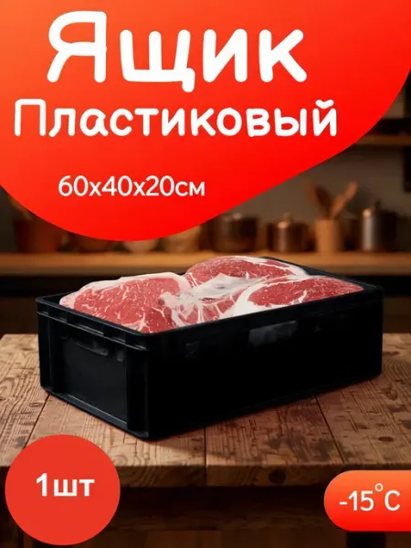 Ящик Пластиковый 600х400х200 мм- 1шт GBOX для инструментов