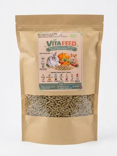 Витаминная добавка для грызунов VITA FEED Green Kroll, 1 кг