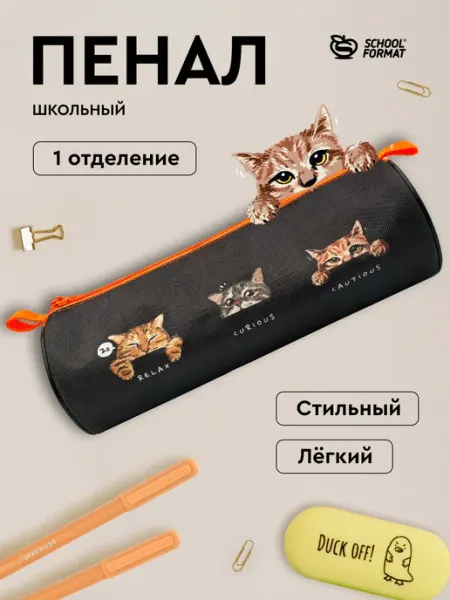 Пенал тубус школьный для первоклассника Schoolformat