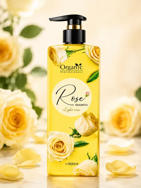 Шампунь ROSE Organic — для здоровых и сияющих волос - Средства для очищения и ухода
