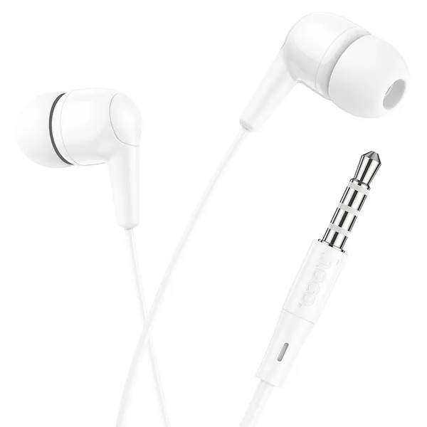 Проводные наушники M97, Enjoy universal earphones, HOCO, вакуумные, белые