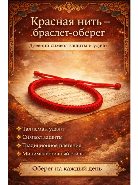 Тибетский красный браслет-оберег — нить удачи и защиты