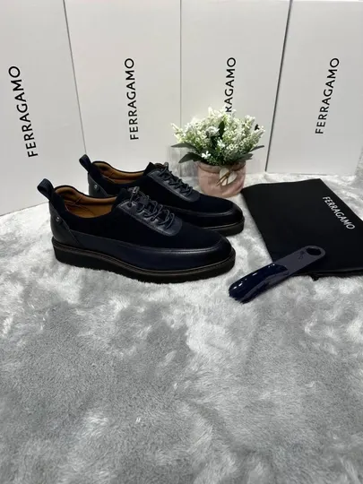 Мужские кеды FERRAGAMO в специальной подарочной коробке