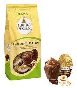 Набор шоколадных яиц Ferrero Rocher Goldene Ostern, 90 гр, Германия