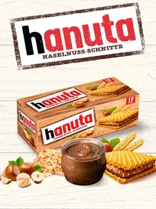 Вафли с шоколадной начинкой Ferrero Hanuta, 220 гр