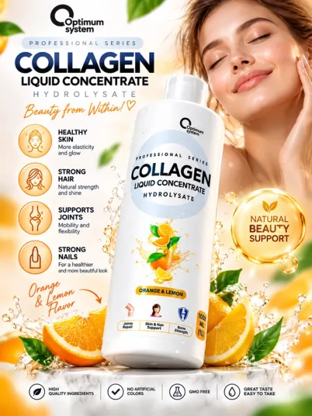Optimum System Collagen Concentrate Liquid 1000 мл — жидкий концентрат коллагена - Коллаген