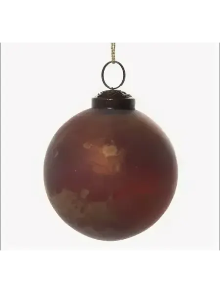 Новогодний шар Shishi фарфоровый Copper 7 см