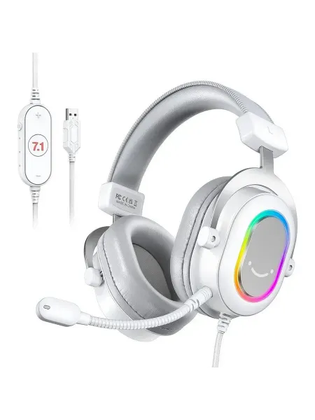FIFINE Игровые наушники H6 Gaming Headsets, White (H6W)