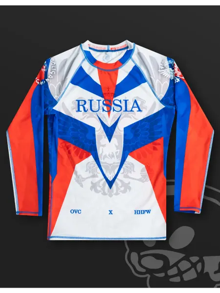 Holy Hooligan Fight Wear Рашгард с длинным рукавом мужской спортивный Россия Russia