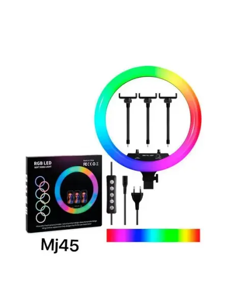 Кольцевая цветная лампа RGB MJ45 штатив