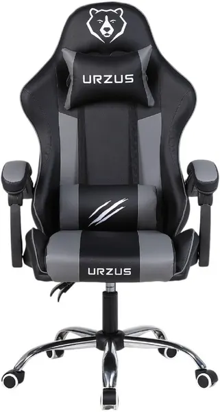 URZUS Кресло компьютерное игровое Fighter Black-Grey UR-7351129