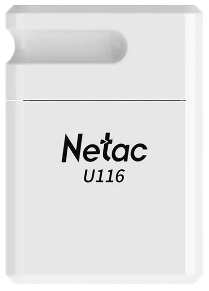 Флешка Netac U116, 32 ГБ, USB 3.2 Gen1, белый (NT03U116N-032G-32WH)