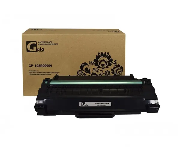 Картридж GP-108R00909 для принтеров Rank Xerox Phaser 3140, 3155, 3160B, 3160N 2500 копий GalaPrint
