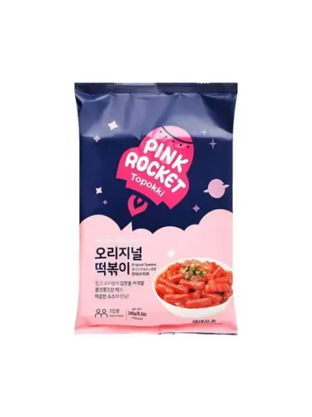 Рисовые палочки Токпокки с оригинальным соусом, 240 г Pink Rocket