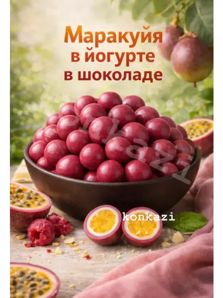 Маракуйя в йогурте фрукт в шоколаде konkazi