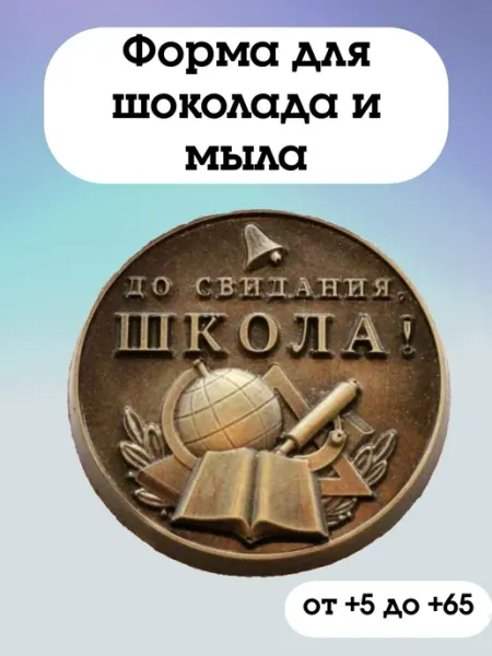 Форма пластиковая "До свидания школа"