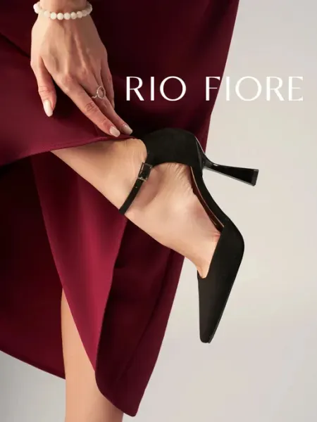 Rio Fiore Туфли на устойчивом каблуке вечерние с ремешком